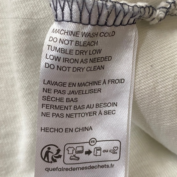 FP Movement Retro Rugby Polo Top Striped Navy and White Size Medium - Picture 8 of 13